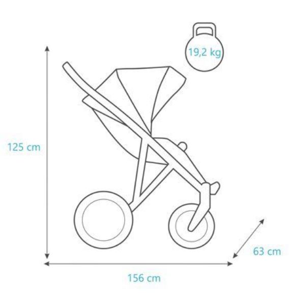 Снимка на ДЕТСКА КОЛИЧКА ЗА БЛИЗНАЦИ BOOSTER LIGHT 2 В 1