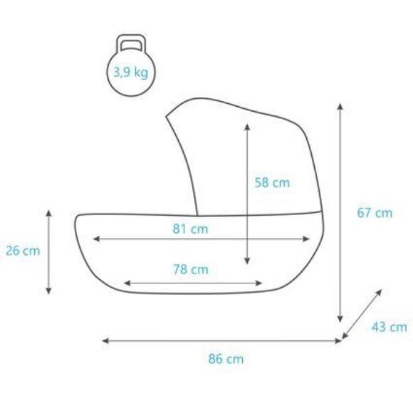 Снимка на ДЕТСКА КОЛИЧКА ЗА БЛИЗНАЦИ BOOSTER LIGHT 2 В 1