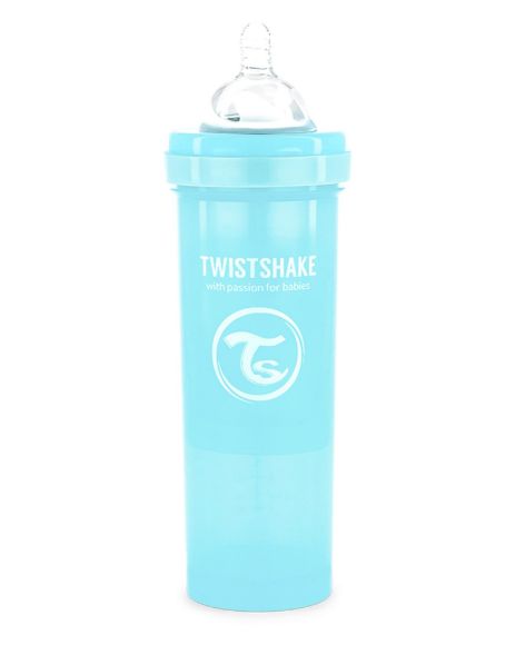 Снимка на Антиколик биберон Twistshake 330 мл White